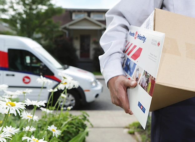 Priority Delivery Truck Mailman With Package